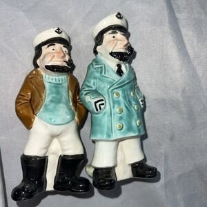 Vintage Josef Originals Salior And Seaman Salt & Pepper Shaker  Rare Nautical